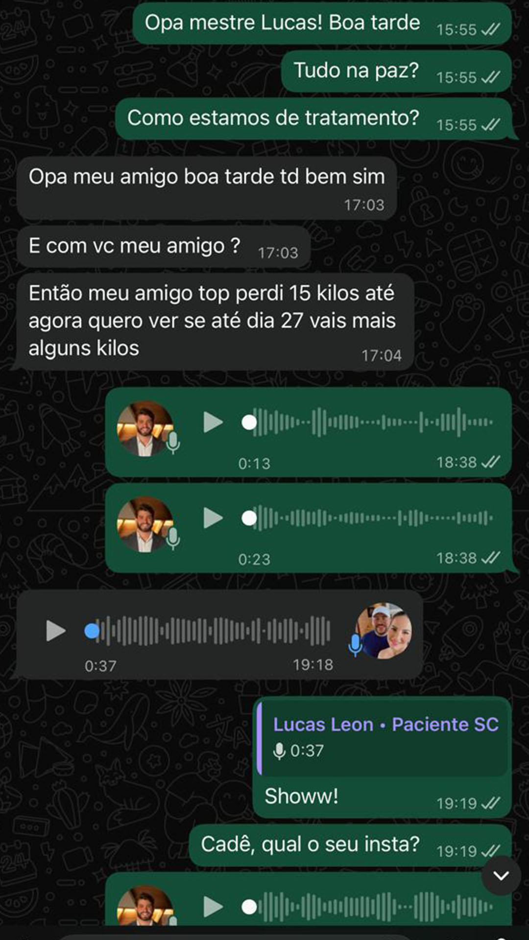 Feedback de paciente